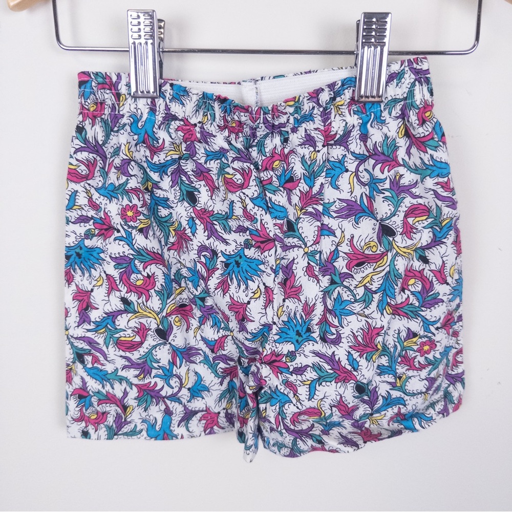 Vintage Disney 90s‎ Aladdin Multicolor Paisley Cotton Shorts Made in USA Size 2T
